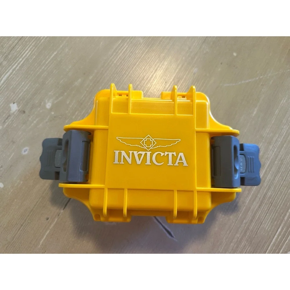 Invicta (1) Single Slot Impact Resistant Yellow Collector Diver Case Watch Box